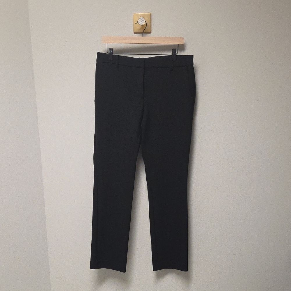 Ann Taylor Black Dress Pant, Straight Slim Trouser, Women's 8